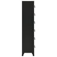 thumbnail image 2 of vidaXL Locker Cabinet Black 38x40x180 cm Steel, 2 of 5
