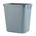 thumbnail image 3 of Modern Plastic Waste Paper Bin, 8L Rectangle Waste Bin Thicken Plastic Open Top Trash Can, Waste Bin For living room, kitchen, bathroom (gris), 3 of 9