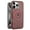Winered, variant on Designed For iPhone 16 Pro Magnetic Phone Case,With 360°Rotatable Invisible Ring Kickstand,Compatible with Mag-Safe,PU Leather Shockproof Ultra Slim Rugged Durable Phone Case,Brown