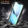 thumbnail image 3 of JETech Case for iPhone 14 Plus 6.7-Inch with Built-in Screen Protector Anti-Scratch, 360 Degree Full Body Rugged Phone Cover Clear Back (Black), 3 of 7