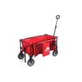 thumbnail image 4 of Chariot de camping pliable Ozark Trail à quatre roues avec poignée télescopique, rouge, polyester, 4 of 5