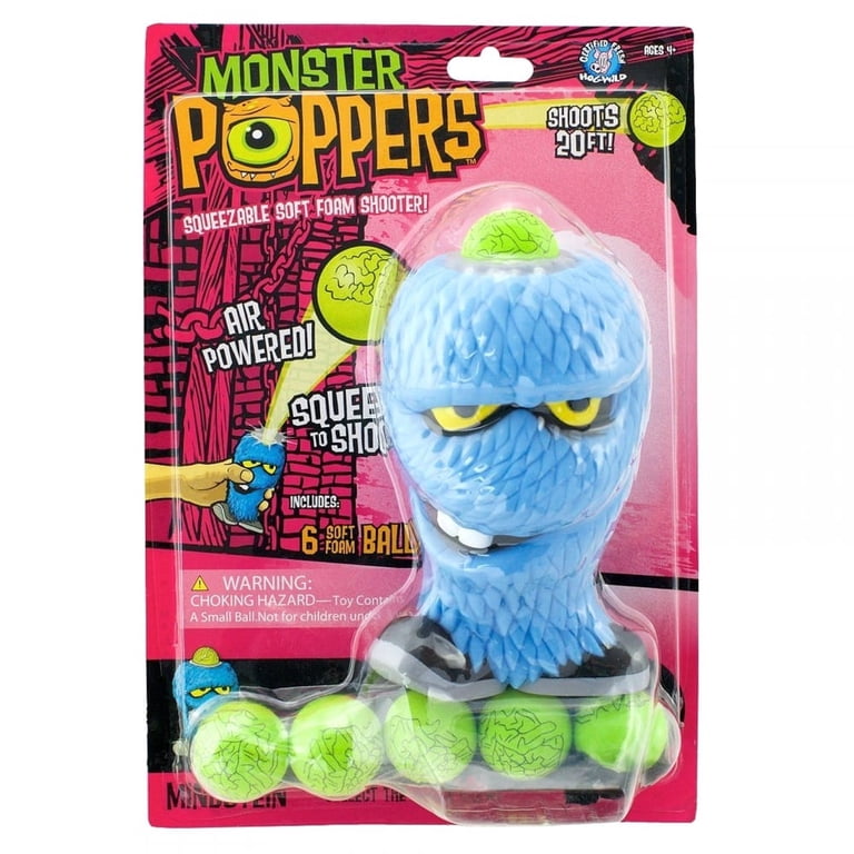 Hog Wild Monster Popper Mindstein with 6 Squeeze And Pop-Out Balls