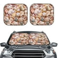 thumbnail image 2 of Windshield Sun Shade, Colorful Seashells Foldable Car Sun Shade Windshield for Front, 2 Pieces, 2 of 7