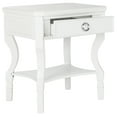thumbnail image 4 of SAFAVIEH Alaia Modern Glam One Drawer Night Stand, White, 4 of 14