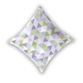 thumbnail image 2 of Mosaic Purple Green Triangle Throw Pillow Covers Pillowcases 18 x 18 Inch Home Decor 2 Packs for Bedroom Sofa, 2 of 6