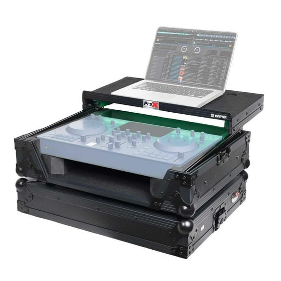 ProX XS-OMNISDUOLTBLLED | AlphaTheta OMNIS-DUO Flight Case with Laptop Shelf and LED