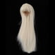 thumbnail image 2 of Postizo de pelo largo liso de 1/4 compatible con dollfie dorado, 2 of 9