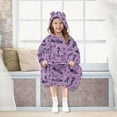thumbnail image 7 of joogoo Blanket Hoodie for Seahorse Fish Bone Pattern Oversize Sweatshirt 3-14 YR L, 7 of 7