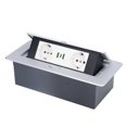 thumbnail image 4 of Prise Électrique au Sol à Double USB, Montage Escamotable Encastré, Prise d'Alimentation, Norme UE avec Type‐C, 4 of 7