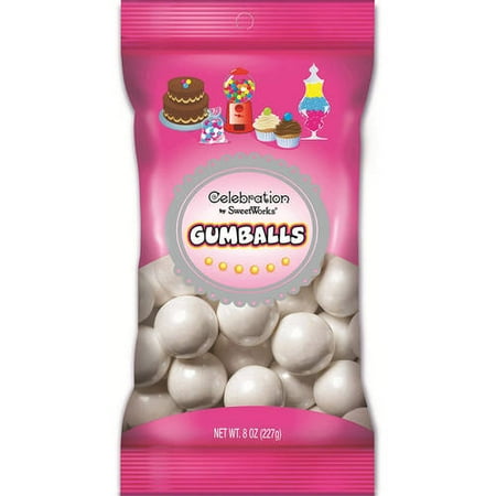 Celebration By Sweetworks Candy Gumballs, 8oz Bag