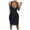 Black, variant on IROINNID Sheath Dress For Women Fashion Gorgeous Sheath Sleeveless Dress Solid Color Deep V-Neck Dress V-Neck Short Dress