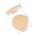 thumbnail image 2 of Raindrops Round Stool Seating Part Wood Easy to Clean for Office 1Pack, 2 of 7