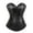 Black, variant on Elainilye Fashion Corset Tops for Women Vintage Imitation Leather Punk Style Sleeveless Shapewear Corset Tube Top,Black