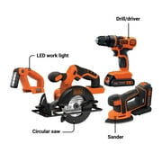 BLACK+DECKER BD4KITCDCMSL 4 Tool Lithium Cordless Combo Kit