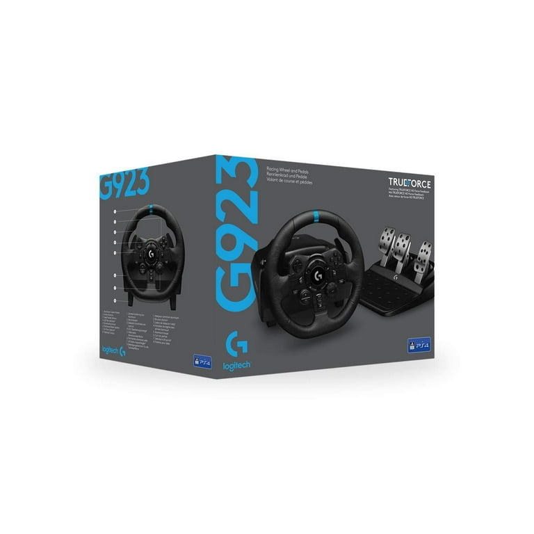 Logitech - G923 Racing Wheel and Pedals for PS4 and PC