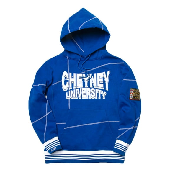 AACA Cheyney University Heavyweight HBCU Pride Hoodie, Men's Retro Pullover with Contrast Stitching