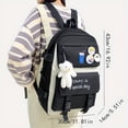 thumbnail image 4 of 5-Piece Preppy School Bag Set - Kawaii Backpack, Tote Bag, Crossbody Bag, Pencil Case & Drawstring Purse, 4 of 5