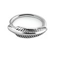 thumbnail image 2 of iJewelry2 Silver Tone Stainless Steel Attached Feather Helix Hoop Ear Cuff Ring 10mm, 2 of 2