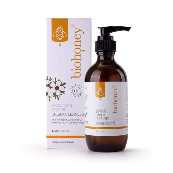 Biohoney Face Cleanser, Cream, Avocado & Rosehip-5.9 floz