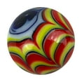 thumbnail image 3 of 25mm Razzamatazz Handmade Art Glass Marble bargello Design 1" Shooter, 3 of 5
