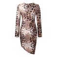 thumbnail image 5 of Floenr Womens Plus Size Maxi Dresses,Sexy V Neck Star Printed Slim Summer Dresses,Party Beach Ruched Leopard Print Floral Empire Waist Mini Dress, 5 of 8