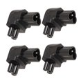 thumbnail image 1 of 4PCS IEC320 C6 to IEC320 C5 Power Adapter Plug and Play C6 to C5 Right Angled 90 Degree Power Adapter for UPS PDU Server, 1 of 5