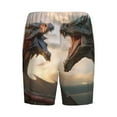 thumbnail image 7 of Daiia Friendship Dragon Mens Woven Stretch Pajama Short,Short Pajama Pants-3X-Large, 7 of 7