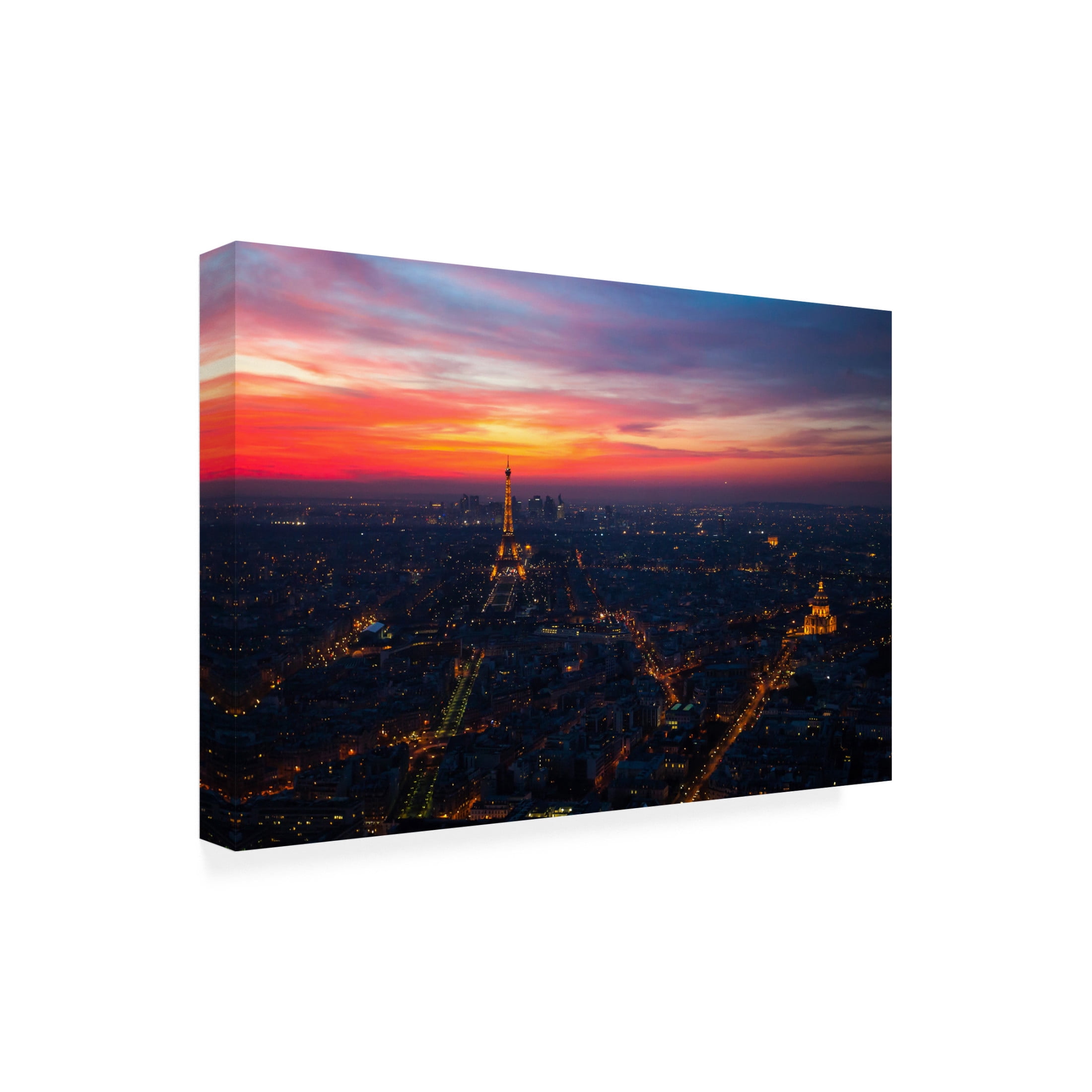Trademark Fine Art William Jackson Paris Sunset From Montparnasse Canvas Wall Art