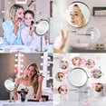 thumbnail image 5 of 2-Pack LED Makeup Mirror Bulb Replacement Mirror for Cosmetic Vanity Makeup Mirror with Single Double Sided Lighted Magnification,4W Equivalent to 40W Incandescent Bulb(Daylight White 6000K), 5 of 5