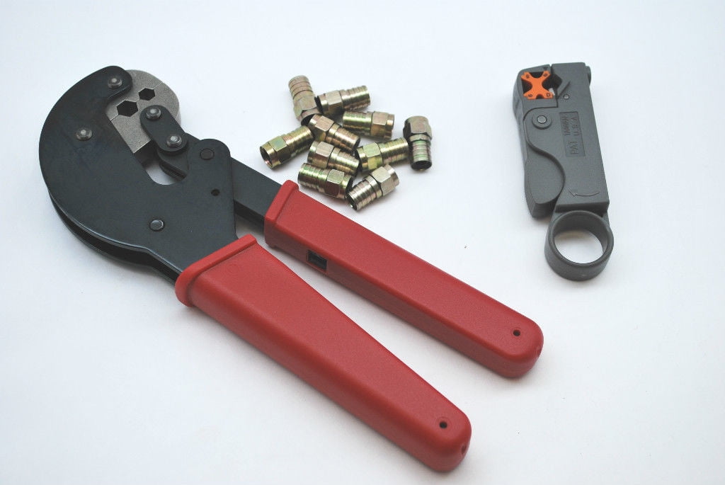 RG6 Coaxial HEX CRIMPING Tool PV25325 10 RG6 F CONNECT0RS & COAX