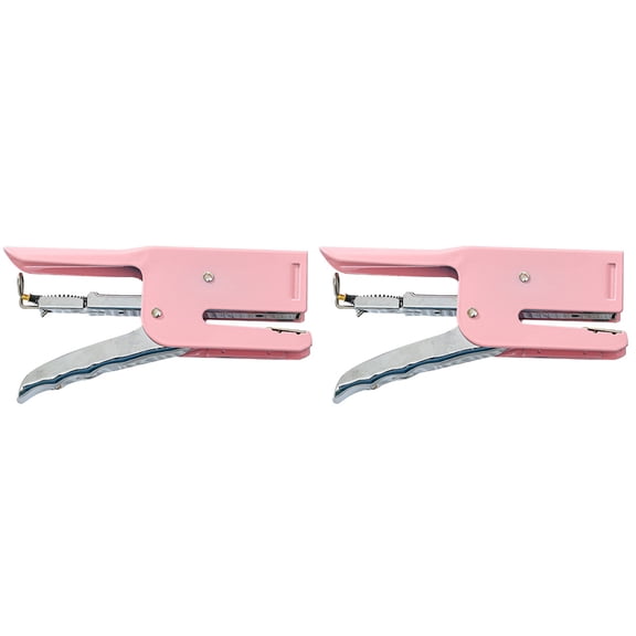 CIMAXIC Cimaxic Reusable Metal Stapler Easy to Use and Carry for Office 2Pcs