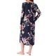 thumbnail image 3 of INSPIRE CHIC Camisones de flores para mujeres, mumu, con mangas largas, vestidos de casa, pijamas, nighshirts 2XL Azul, 3 of 6