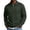 Army Green, variant on fnnxeal Mens Polo Shirts, Fleece Collared Casual Fall Winter Long Sleeve Zipper White Polo Shirts for Men Size XL