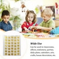 thumbnail image 5 of Linyer 10 Sheets Award Flash Sticker Five-pointed Star Removable Mother Praise Label Decorations Reward Decals Children Students Gold, 5 of 5