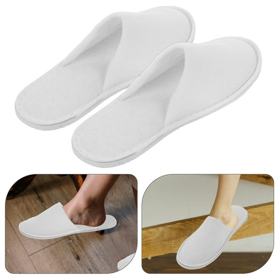 Milisten 5 Pairs No-wash Slippers Man Men and Women 29.00X11.00X7.00CM White