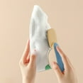 thumbnail image 4 of Blue Shoe Cleaning Brush That Doesnt Damage The Shoe Soft And Hard Bristles For Home Use Multifunctional In Blue Yellow Color, 4 of 8