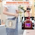 thumbnail image 2 of Shockproof Case for Apple iPad mini 6/7, iPad mini 6th 7th Gen Cover, 360 Rotating Stand Translucent Back Cover Shockproof Adjustable Shoulder Strap Kids Friendly with Pencil Holder, Khaki, 2 of 12
