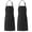 Black, variant on DOVACKA 2-Pack  Cotton Bib Apron with 2 Pockets, White Kitchen Cooking Apron