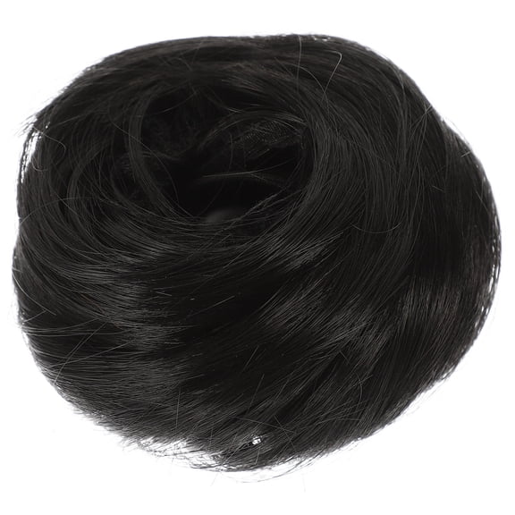 KAJNBN Curly Bun Hairpiece 1Pcs Portable Use For Women Hair Volume Enhancement High Temperature Fiber Natural Black