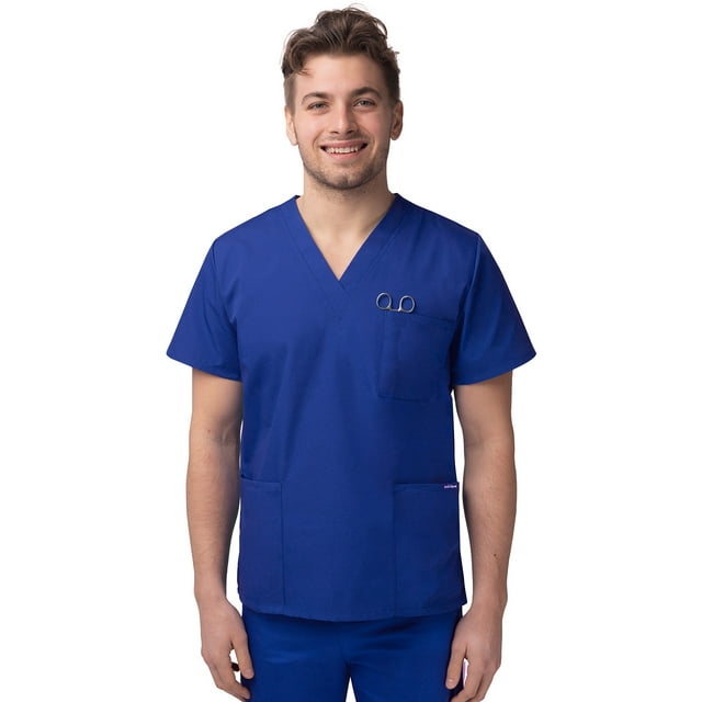Sivvan Unisex V-Neck 3 Pocket Scrub Top (Available in 15 Colors)
