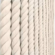 Golberg 100% Natural Cotton Rope - 5/32, 3/16, 7/32, 1/4, 5/16, 3/8, 1/2, 5/8, 3/4, 1, 1-1/4, and 1-1/2 Inch Diameters - Twisted White Cotton Rope - Several Lengths to Choose From