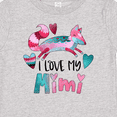 thumbnail image 4 of Inktastic I Love My Mimi Pink and Blue Fox with Hearts Boys or Girls Baby T-Shirt, 4 of 5