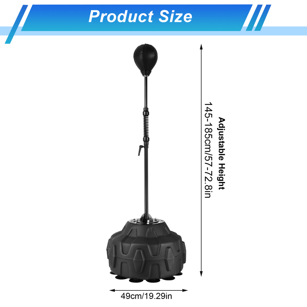 Solid Refle Bag, Adjustable Height (56 - 71in) - Boxing Speed Trainer for Professional Athletes