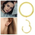 Rings For Women Seamless Hinged Segment Sleeper Clicker Ring Hoop Ear