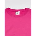 thumbnail image 4 of Hanes Girls ComfortSoft EcoSmart Crewneck Sweatshirt, S, Amaranth, 4 of 4