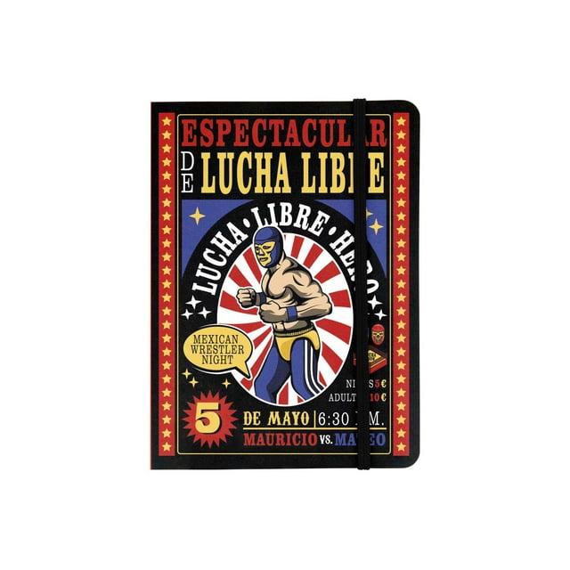Libreta de Bolsillo Tigsa Diseño lucha libre 10 x 14.7 cm