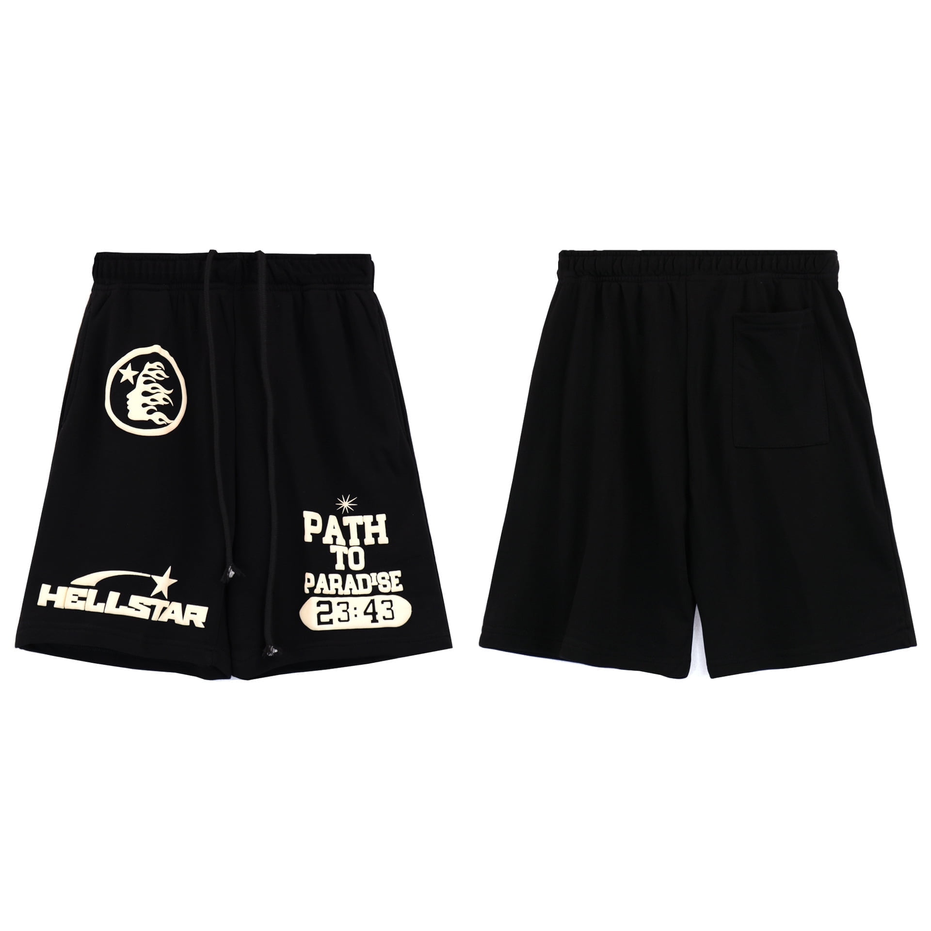 パンツ BELVET Star logo half shorts / Tree 2025 trendy hellstar Hell star wash high quality casual shorts for