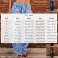 thumbnail image 3 of Idoravan jeans for women wide leg Women's Casual Loose Wide Leg Jeans Comfy High Waisted Sports Pants With Pockets Jeans, 3 of 5