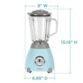 thumbnail image 4 of West Bend retro-style blender, 1.4L., Glass Jar, Blue, 4 of 6