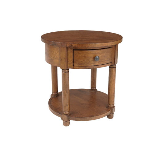 Broyhill Attic Heirlooms 1 Drawer Round End Table ...